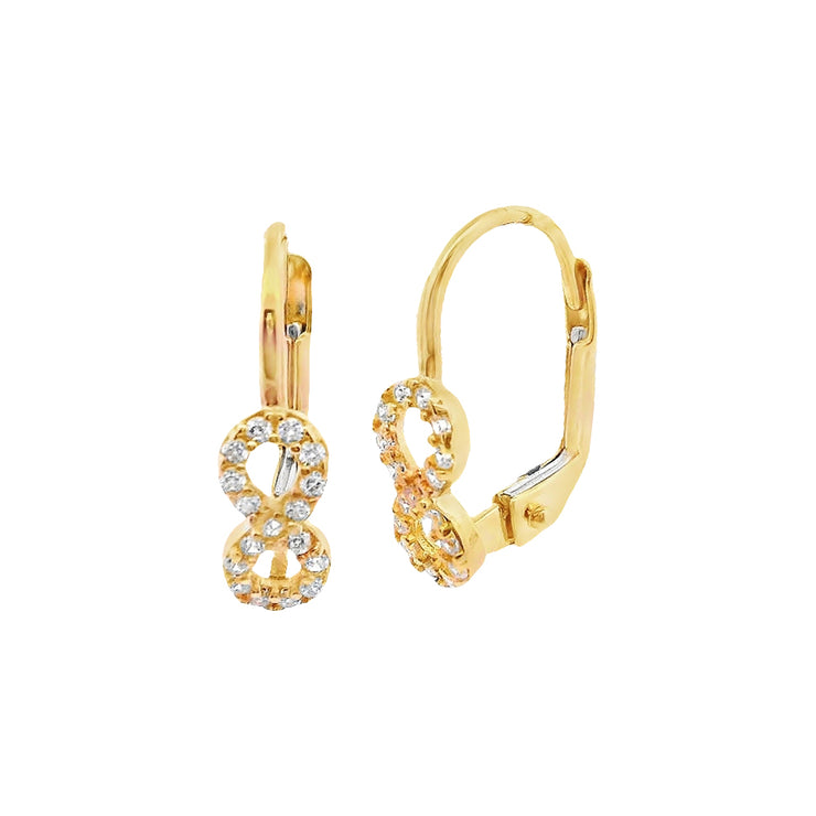 Gold Ladies Earrings (GE-15834)