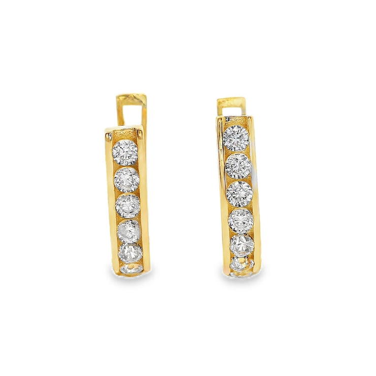 Gold Ladies Earrings (GE-16089)