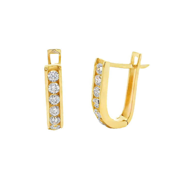 Gold Ladies Earrings (GE-16089)