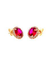 Gold Ladies Earrings (GE-15420)