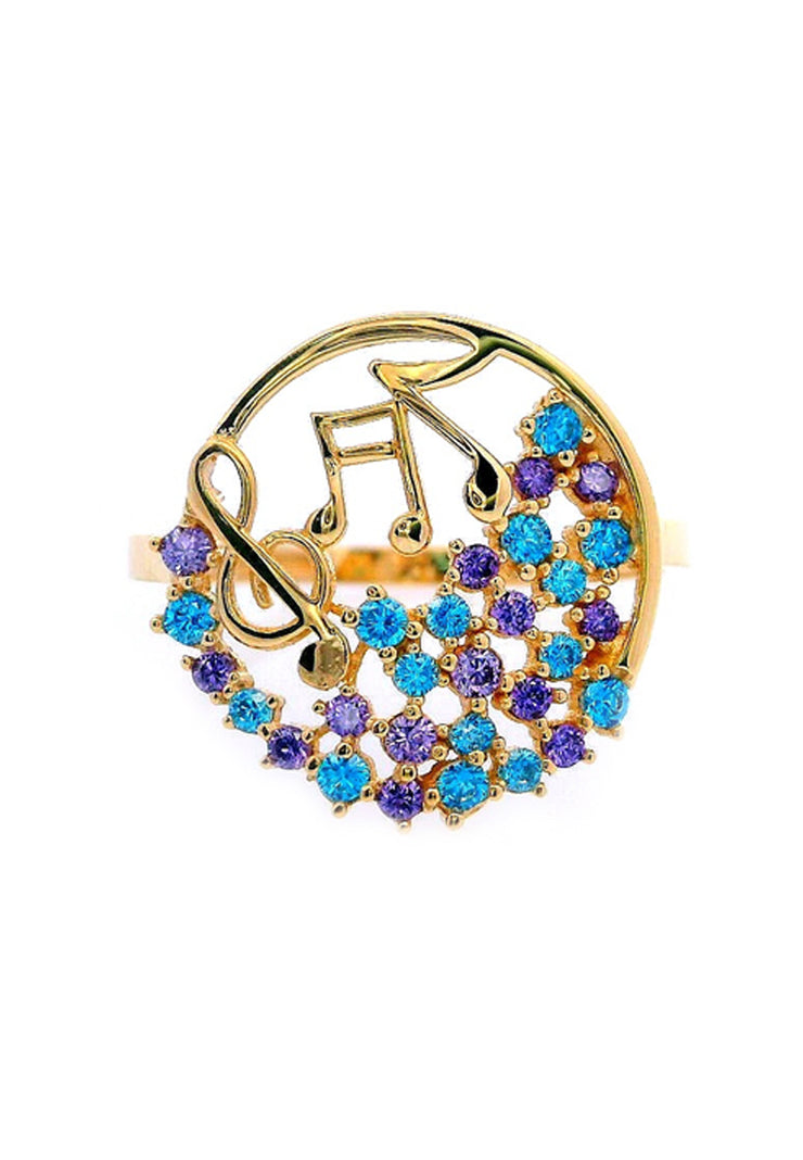 Gold Ladies Ring (GRL-6422)