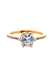 Gold Ladies Ring (GRL-6465)