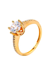 Gold Ladies Ring (GRL-6465)