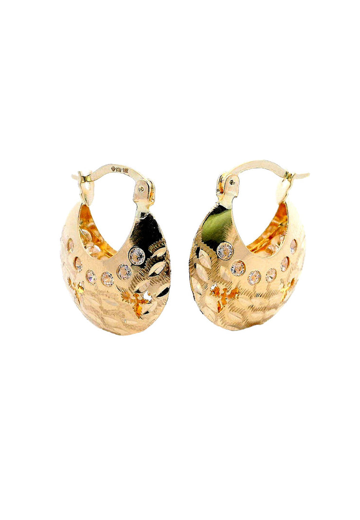 Gold Ladies Earrings  (GE-15522)