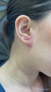 Gold Ladies Earrings (GE-14693)