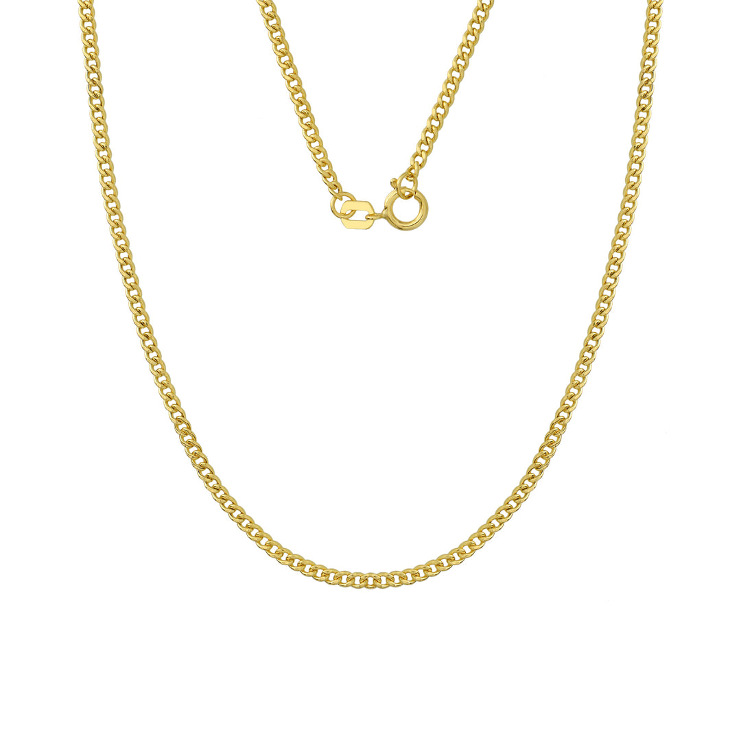 Gold Chain Convex Curb Y – Karat World