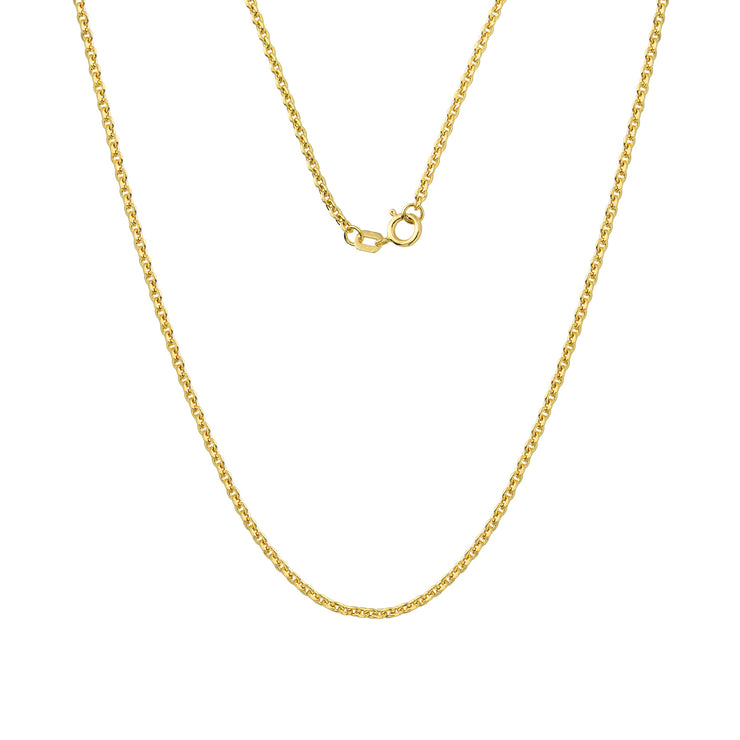Gold Chain Diamond Cut Cable Y