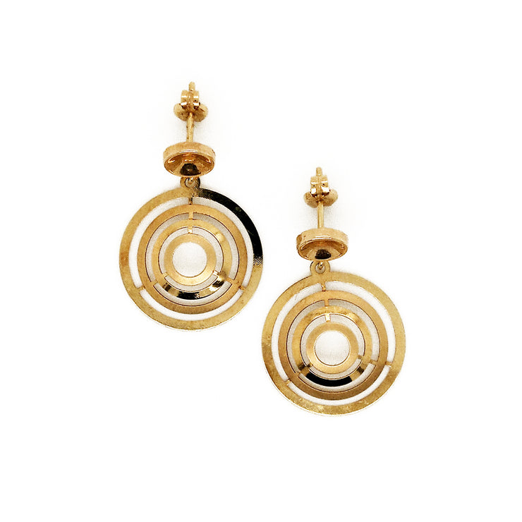 Gold Ladies Earrings (GE-11240)
