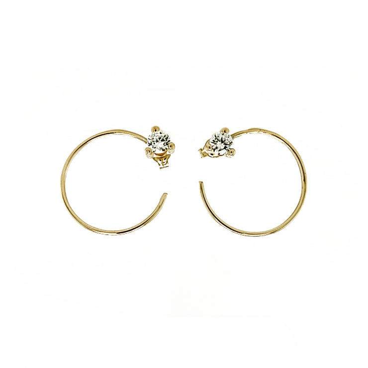 Gold Ladies Earrings  (GE-12789)