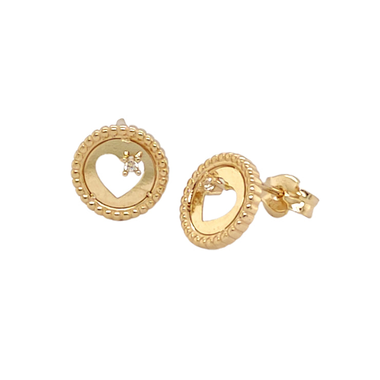 Gold Ladies Earrings (GE-13696)