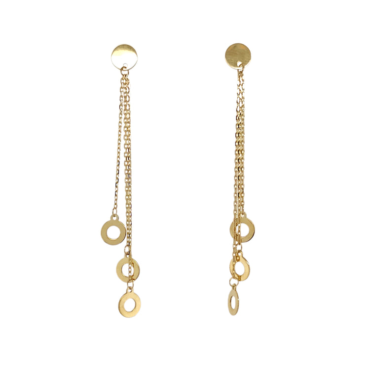 Gold Ladies Earrings (GE-13780)