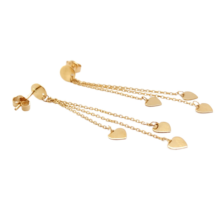 Gold Ladies Earrings (GE-13781)