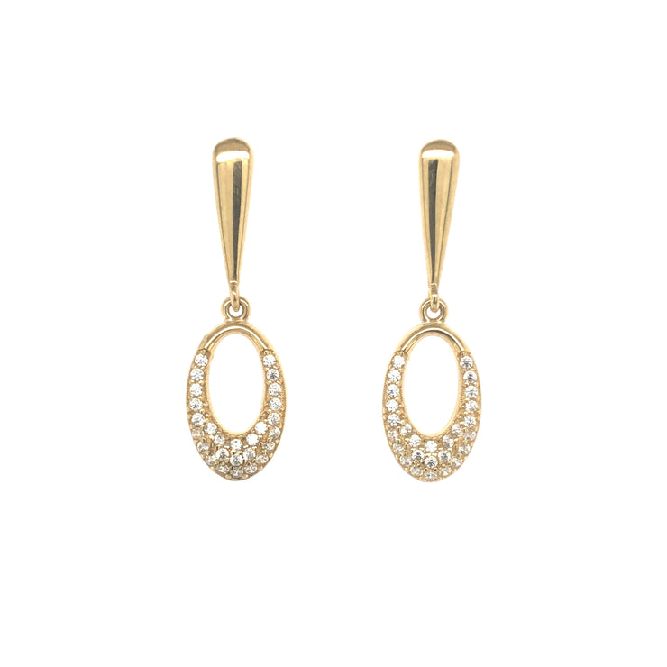 Gold Ladies Earrings (GE-14088)