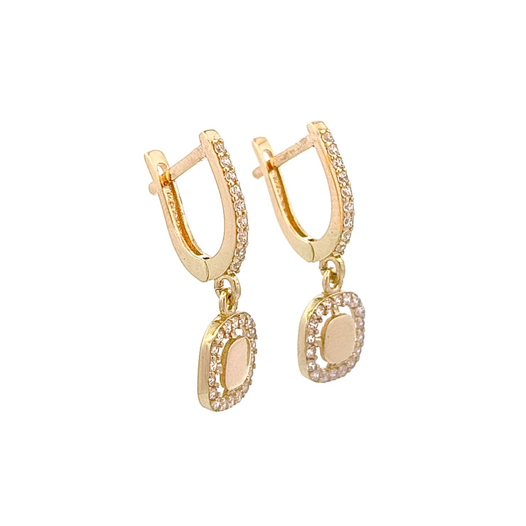 Gold Ladies Earrings (GE-14183)