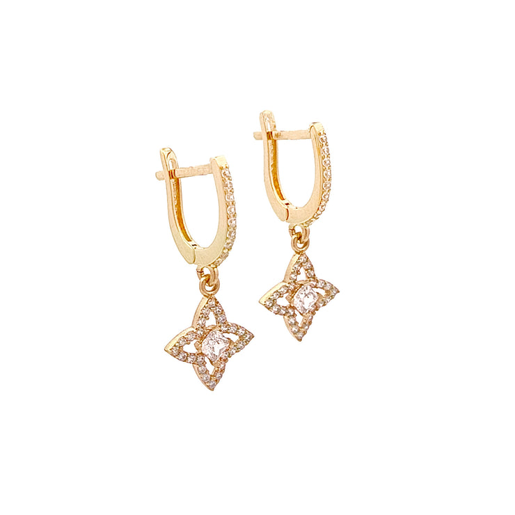 Gold Ladies Earrings (GE-14192)