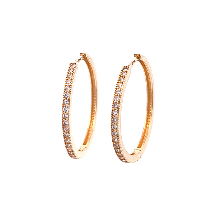 Gold Ladies Earrings (GE-14227)