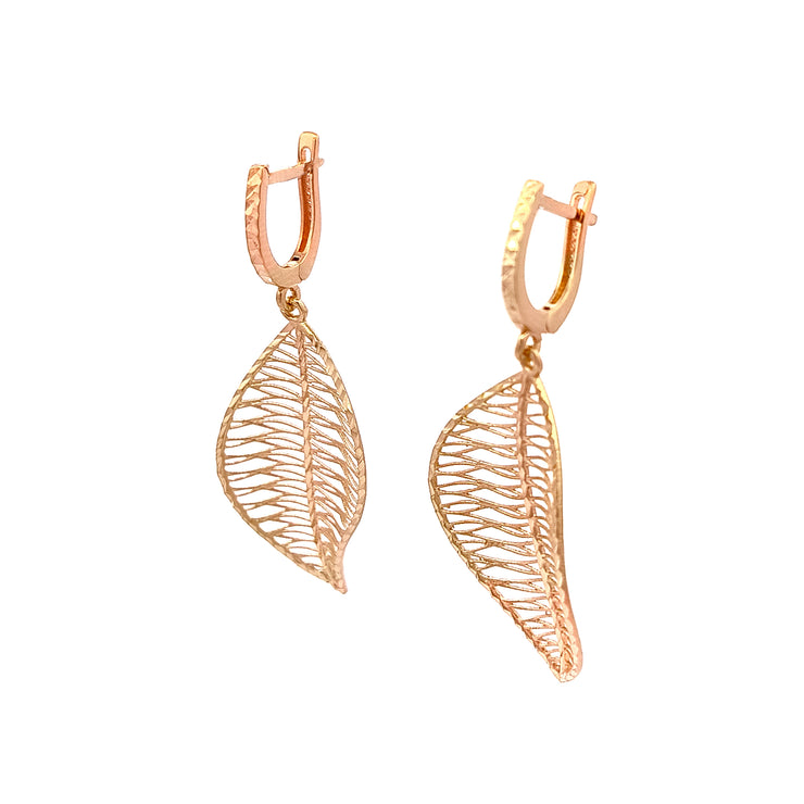 Gold Ladies Earrings (GE-14232)