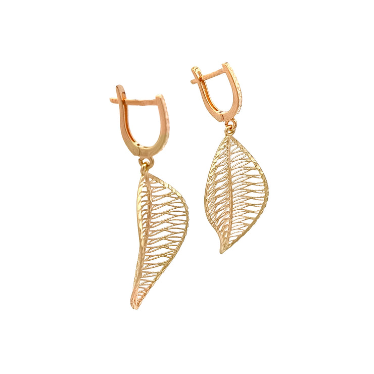 Gold Ladies Earrings (GE-14232)