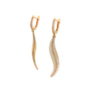 Gold Ladies Earrings (GE-14233)