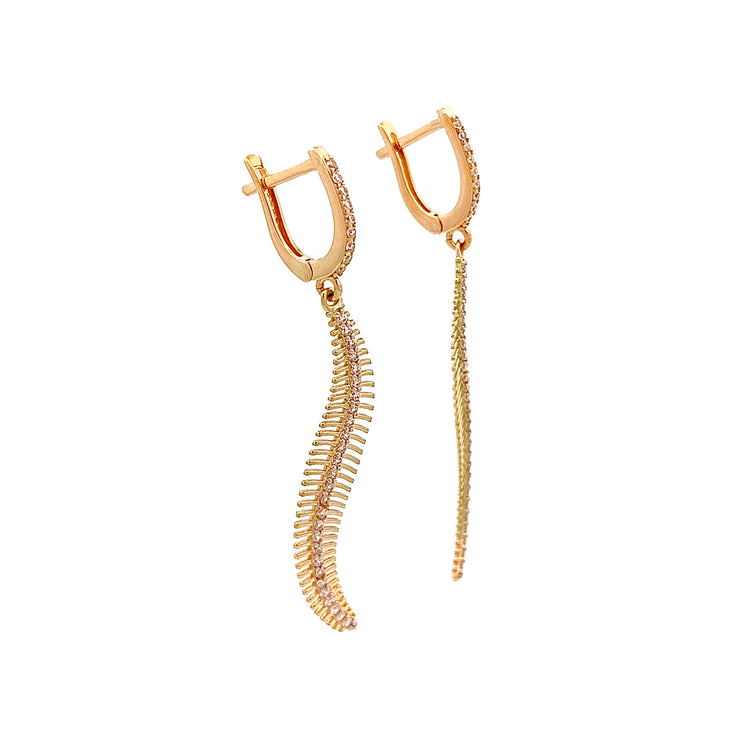 Gold Ladies Earrings (GE-14233)