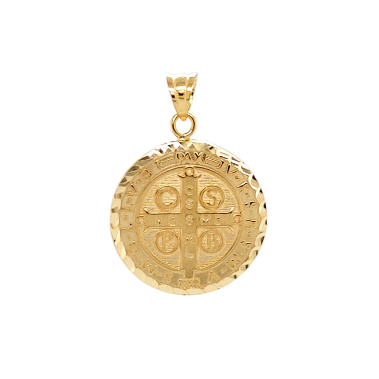 GOLD PENDANT St. Benedict