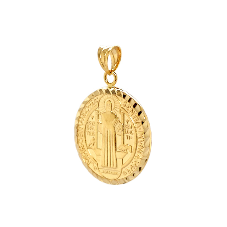 GOLD PENDANT St. Benedict