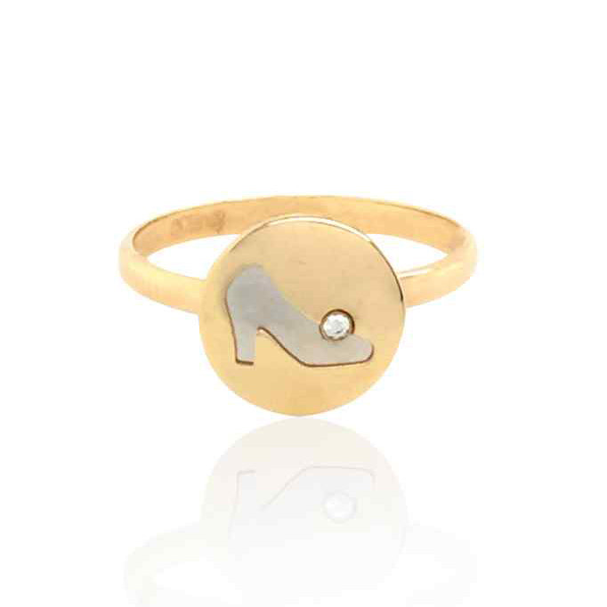 Gold Ladies Ring (GRL-4820)