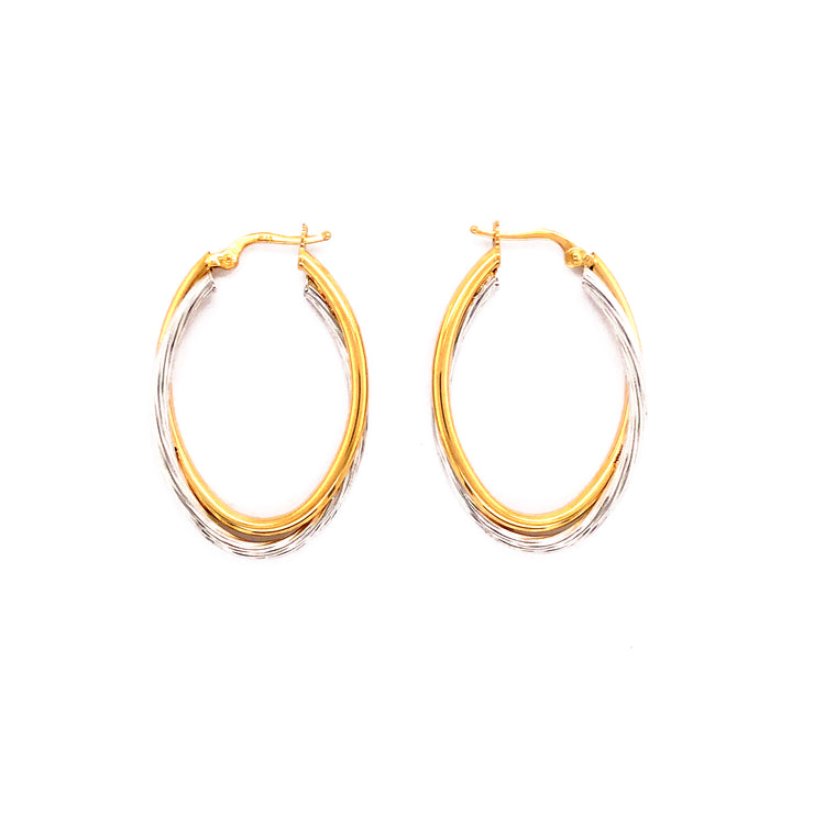 Gold Ladies Earrings (GE-12835)